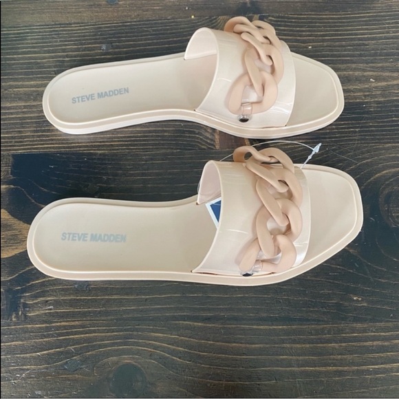 NEW Steve Madden Blush Pink Slide Sandals size 8 - Picture 4 of 8